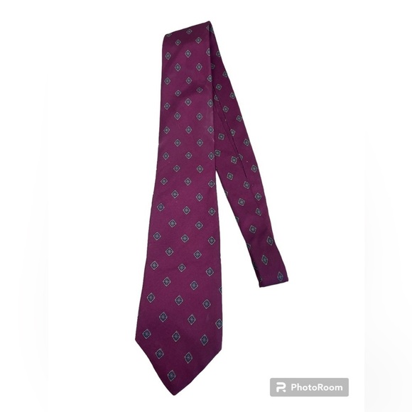 Christian Dior Men's 100% Silk Pattern Neck Tie Vintage - Picture 1 of 6